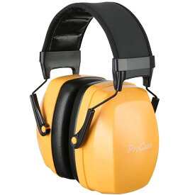 [ProCase] 大人用 防音イヤーマフ、遮音 調整可能なヘッドバンド付き 耳カバー 耳あて 聴覚保護ヘッドフォン、ノイズ減少率：NRR 35dB