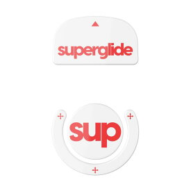 Superglide2 マウスソール for Logitech GPROX Superlight マウスフィート [ 強化ガラス素材 ラウンドエッヂ加工 高耐久 低摩擦 Super Smooth ]