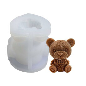 クマ型 シリコンモールド 製氷皿 熊 動物 製氷器 可愛い アイストレー 取出し簡単 キャンドル モールド レジン型