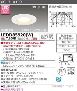 (LINE�N�[�|���L)���Ń��C�e�b�N LEDD85920(W) LED�_�E�����C�g�i�����v�ʔ�