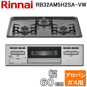 (LINE�N�[�|���L)�����i�C RB32AM5H2SA-VW-LP �r���g�C���R���� ��60cm �v���p���K�X�p 3�� �������ЖʏĂ��O���� �O��:�V���o�[ ���^���g�b�v�V���[�Y (RB32AM5H2S-VW�̌�p�i) Rinnai