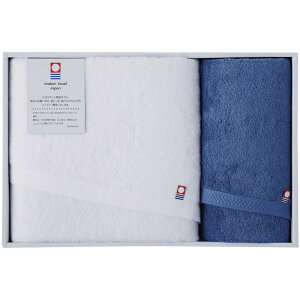 (LINEクーポン有)IA-2435-DBL 今治ピュアカラー甘撚りバスタオル&フェイスタオル ギフト 内祝い 贈り物 贈与品 プレゼント お返し (代引不可) (のし包装無料対応可)