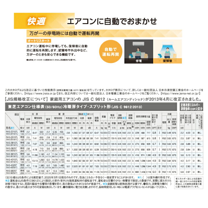 楽天市場】(LINEクーポン有)東芝 RAS-2215TL-W ルームエアコン TL 