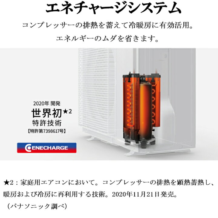 楽天市場】(LINEクーポン有)パナソニック CS-565DGX2-W ルームエアコン 