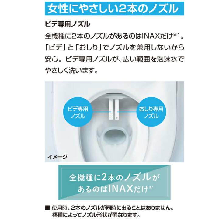 楽天市場】リクシル イナックス CW-KA31A/BW1 温水洗浄便座 シャワー 