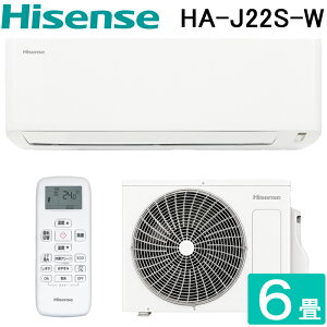 �n�C�Z���X HA-J22S-W ���[���G�A�R�� S�V���[�Y ���6���p ��g�[���p 2.2kW �P��100V �z���C�g ��[ �N�[���[ �X�^���_�[�h Hisense