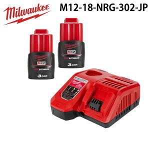 �~���E�H�[�L�[ M12-18-NRG-302-JP M12 (2) 3.0Ah FC�X�^�[�g�L�b�g MILWAUKEE