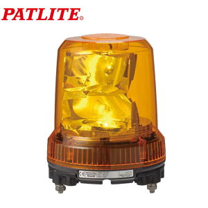 (LINEクーポン有)(送料無料) パトライト RLR-M1-Y 強耐振LED大型回転灯・黄