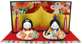 (LINEクーポン有)リュウコドウ 雛人形 友禅おすまし雛 日本製 ひな 祭り まつり かわいい おしゃれ 001-0610