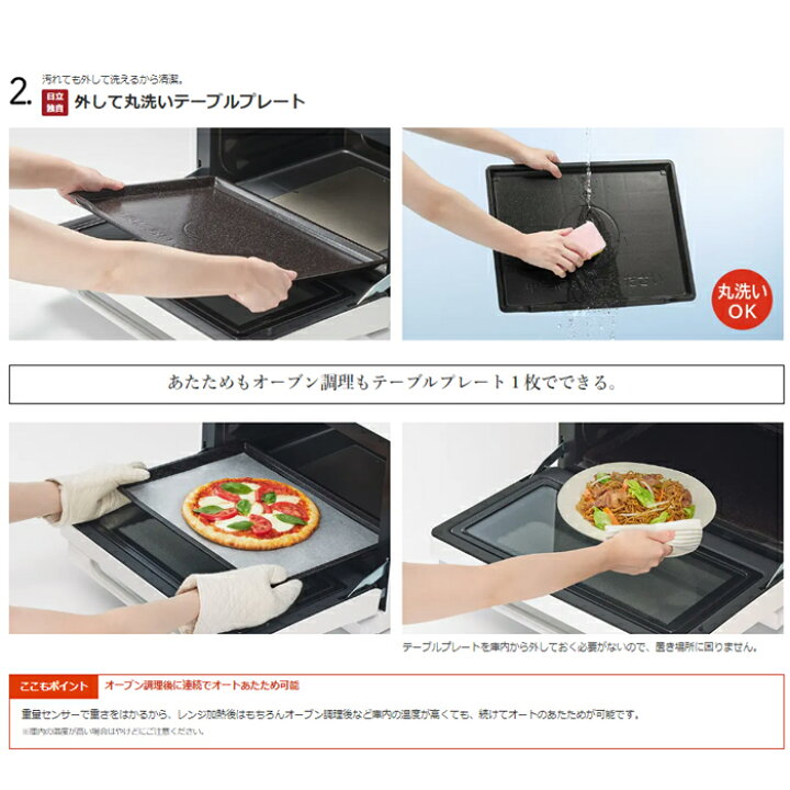 楽天市場】(最大400円引クーポン有)日立 MRO-S8A(W) スチームオーブン 