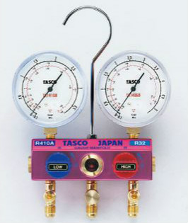 祝日 (最大100円オフクーポン配布中)タスコ TASCO TA122GBV-2 R410A R32ゲージマニホールドキット