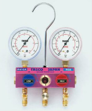 楽天市場】タスコ TASCO R410A/R32ゲージマニホールドキット TA122G-1 