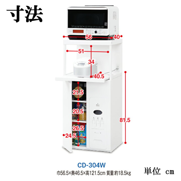 楽天市場】(LINEクーポン有)(代引不可)エムケー精工 CD-304W レンジ台 