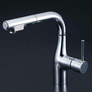 (LINEクーポン有)(送料無料) KVK KM6101R2EC シングルシャワー付混合栓(eレバー)200mmパイプ付 (代引不可)