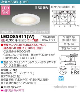 (LINE�N�[�|���L)���Ń��C�e�b�N LEDD85911(W) LED�_�E�����C�g�i�����v�ʔ��j