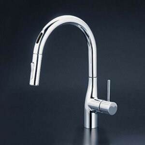 (LINEクーポン有)(送料無料) KVK KM6071DEC シングルシャワー付混合栓(センサー付) 電池(代引不可)