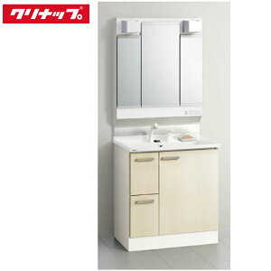 (LINEクーポン有)(送料無料)クリナップ 洗面化粧台 BGAシリーズ (ミラー:M-H753GAEH/洗面化粧台BGAL752HTVWC4V) 75cm 3面鏡 ナチュラルウッド(C4V) (代引不可)