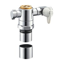 楽天市場】三栄水栓 b98-au2 シングル混合栓分岐アダプターの通販