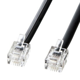 (LINEクーポン有)サンワサプライ TEL-N1-20BKN2 モジュラーケーブル(黒)