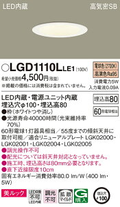 (LINE�N�[�|���L)�p�i�\�j�b�N LGD1110LLE1 �_�E�����C�g60�`�g�U�d���F Panasonic