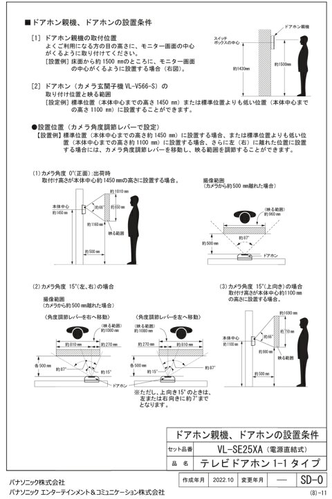 楽天市場】(最大400円引クーポン有)パナソニック VL-SE25XA テレビ 