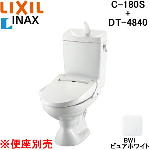 (LINE�N�[�|���L)LIXIL C-180S+DT-4840/BW1 �g�C���m���֊� LN�֊� �l�I�{���e�b�N�X�� ��ʒn�E����t �֊큕�^���N�Z�b�g ���r�� �r���c200mm W�ߐ� �s���A�z���C�g (�֍��ʔ�) ���N�V�� INAX �C�i�b�N