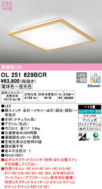 (スーパーSALE期間全品P2倍)(送料無料) ODELIC OL251629BCR シーリングライト LED一体型 電球色～昼光色 Bluetooth対応 オーデリック