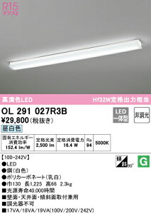 (LINEクーポン有)(送料無料) ODELIC OL291027R3B キッチンライト LED一体型 昼白色 非調光 オーデリック