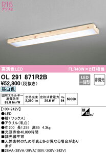 (LINEクーポン有)(送料無料) ODELIC OL291871R2B 和風対応商品 LED一体型 昼白色 非調光 オーデリック