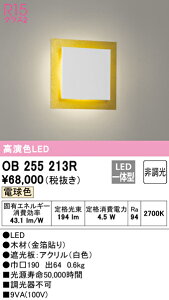 (LINEクーポン有)(送料無料) ODELIC OB255213R ブラケットライト LED一体型 電球色 非調光 オーデリック