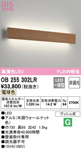 (LINEクーポン有)(送料無料) ODELIC OB255302LR ブラケットライト LED一体型 電球色 非調光 オーデリック