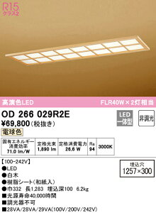 (LINEクーポン有)(送料無料) ODELIC OD266029R2E ベースライト LED一体型 電球色 非調光 オーデリック