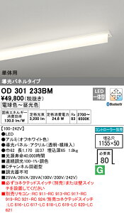 (LINEクーポン有)(送料無料) ODELIC OD301233BM ベースライト LED一体型 電球色〜昼光色 Bluetooth対応 オーデリック