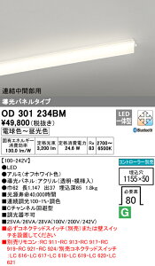 (LINEクーポン有)(送料無料) ODELIC OD301234BM ベースライト LED一体型 電球色〜昼光色 Bluetooth対応 オーデリック