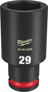 (LINE�N�[�|���L)�~���E�H�[�L�[ 49-66-6290 SHOCKWAVE IMPACT DUTY �f�B�[�v�C���p�N�g�\�P�b�g 1/2�C���`(12.7mm)�p 29mm MILWAUKEE