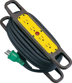 (LINEクーポン有)(送料無料) 日動工業 HR-E104F 極太電線付ハンドリール NICHIDO