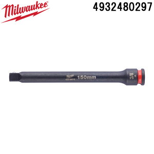 (LINE�N�[�|���L)�~���E�H�[�L�[ 4932480297 SHOCKWAVE IMPACT DUTY 3/8�C���` (9.5mm)�p 150mm �G�N�X�e���V�����o�[ MILWAUKEE