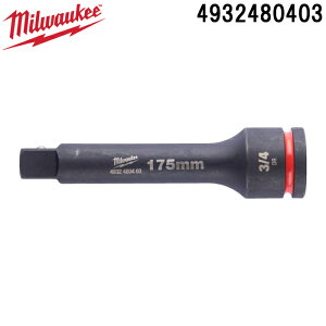 (LINE�N�[�|���L)�~���E�H�[�L�[ 4932480403 SHOCKWAVE IMPACT DUTY 3/4�C���` (19.0mm)�p 175mm �G�N�X�e���V�����o�[ MILWAUKEE