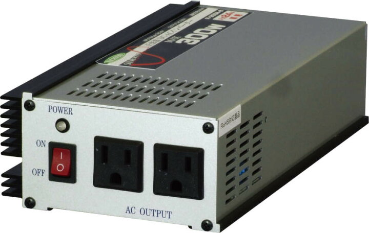 楽天市場】(LINEクーポン有)日動工業 R-300N-B 正弦波インバータ DC24V 
