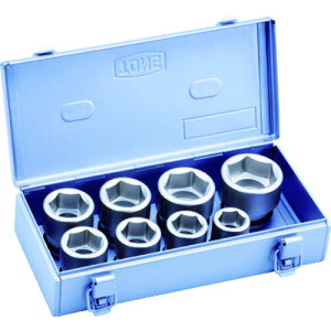 (LINEクーポン有)TONE NV608S インパクト用ソケットセット(メタルトレーケース仕様) 8pcs 差込角19.0mm トネ