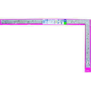 (LINEクーポン有)シンワ測定 63413 曲尺中金普及型 ステン 60×30cm 表裏同目 8段目盛 SHINWA