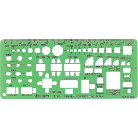 (4/25は抽選で100％P還元)シンワ測定 66008 テンプレートTD-2 SHINWA