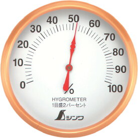 (5/25は抽選で100％P還元)シンワ測定 72690 湿度計 T-1 丸型 10cmホワイト SHINWA