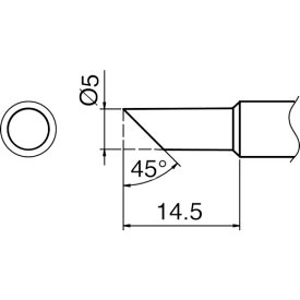 (LINEクーポン有)白光 T18C5 こて先 5C型 HAKKO