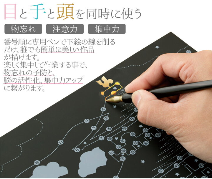 楽天市場 脳 トレーニング 本 認知症対策 楽しく脳トレスクラッチアート スクラッチペン付き ニッポンの風景 絶景 和風 浮世絵 和柄 イラスト シート6枚入り シニア シルバー お年寄り 老人 大人 ぬりえ ぬり絵 塗り絵 心安らぐ ストレス解消 発散 癒し 自律神経を整える