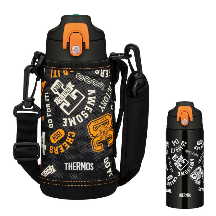 楽天市場 サーモス 水筒 コップ付き 真空断熱2wayボトル 600ml ブラックオレンジ Fjj 600wf Thermos 2ウェイ 保温 保冷 ステンレス 子供 直飲み カップ こども キッズ 小学生 人気 生活雑貨マーケット マスト
