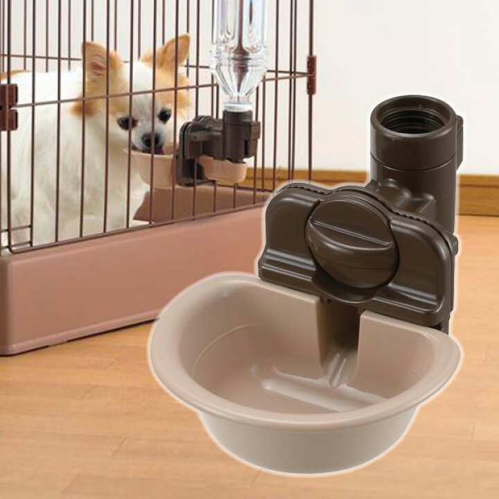 楽天市場 ペット 水飲み リッチェル ウォーターディッシュ ブラウン S 給水器 水飲み皿 ペットボトル 生活雑貨マーケット マスト