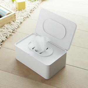 山崎実業 スマート おしり拭きケース ホワイト 3255 | おしりふき ベビー用品 赤ちゃん お尻 ウェットティッシュ お掃除シート 収納 シンプル ケース おしゃれ