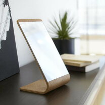 卓上ミラー 木製の通販
