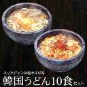 韓国うどん10食セット（塩カルビスープ味×5食、ユッケジャンスープ味×5食） プロが選ぶ業務用・麺は1玉170gで食べ応え満点！（ギフト・中元 歳暮） 韓国グルメ 常温便・クール冷蔵便・冷凍便可 送料無料